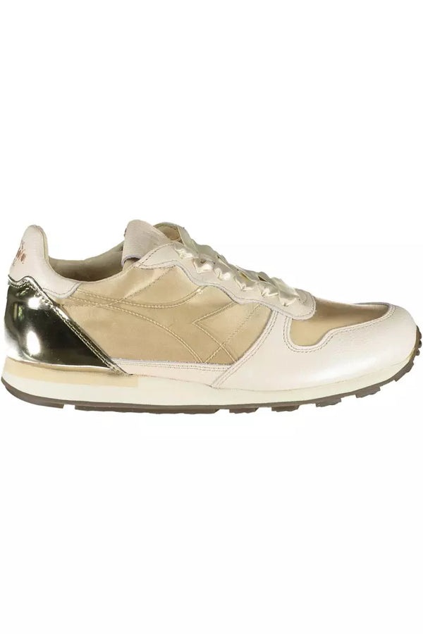 Beige Leather Women Sneaker Diadora