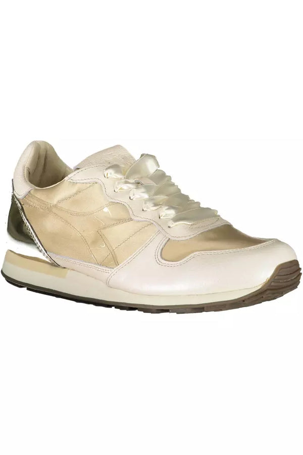 Beige Leather Women Sneaker Diadora