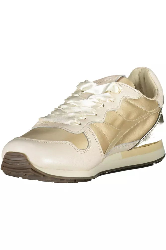 Beige Leather Women Sneaker Diadora