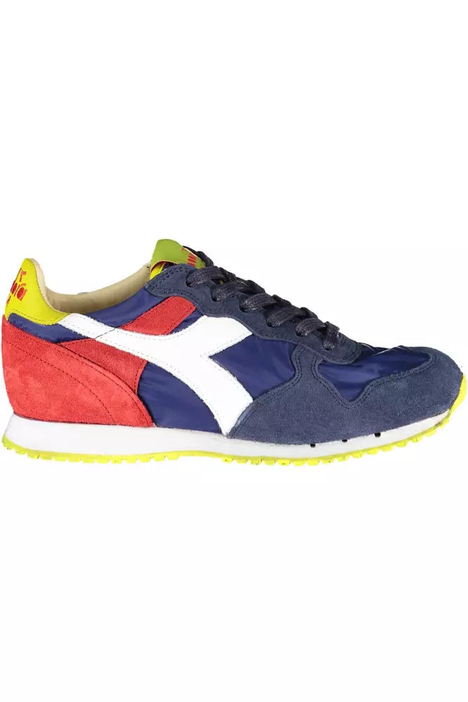 Blue Leather Women Sneaker Diadora