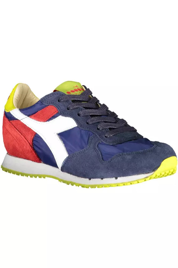 Blue Leather Women Sneaker Diadora