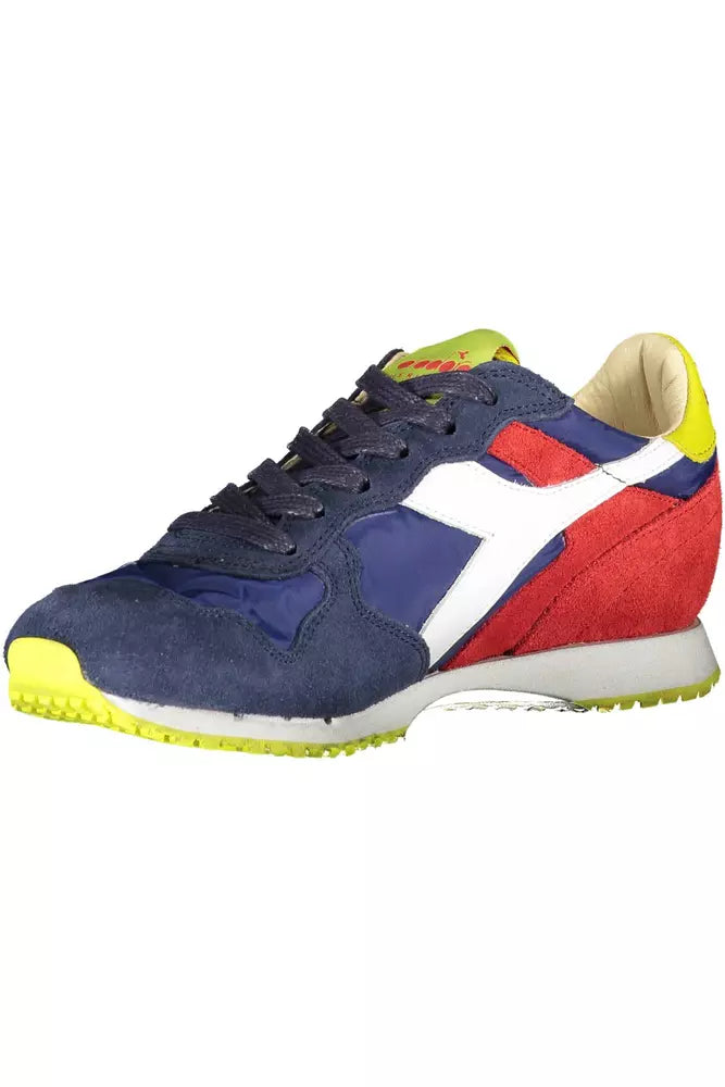 Blue Leather Women Sneaker Diadora