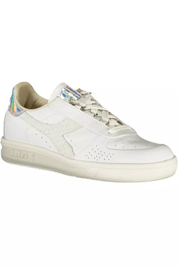 White Leather Women Sneaker Diadora