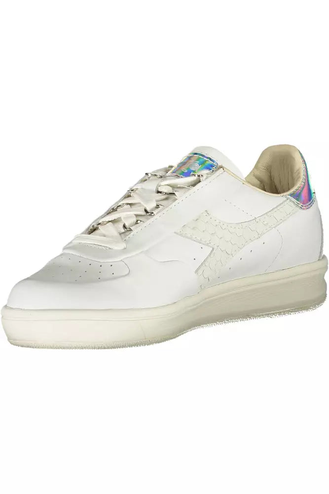 White Leather Women Sneaker Diadora