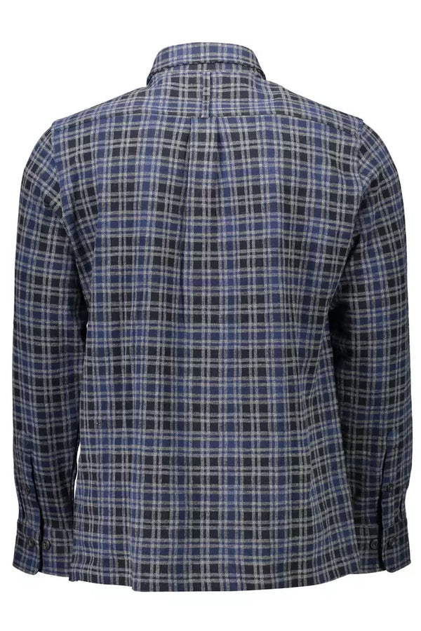 Blue Cotton Men Shirt Gant