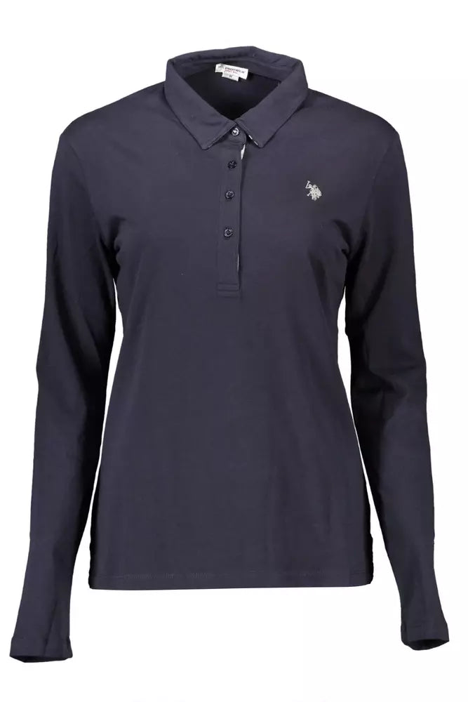 Blue Cotton Women Polo Shirt U.S. POLO ASSN.