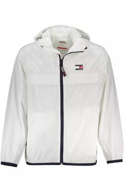 White Polyamide Men Jacket Tommy Hilfiger