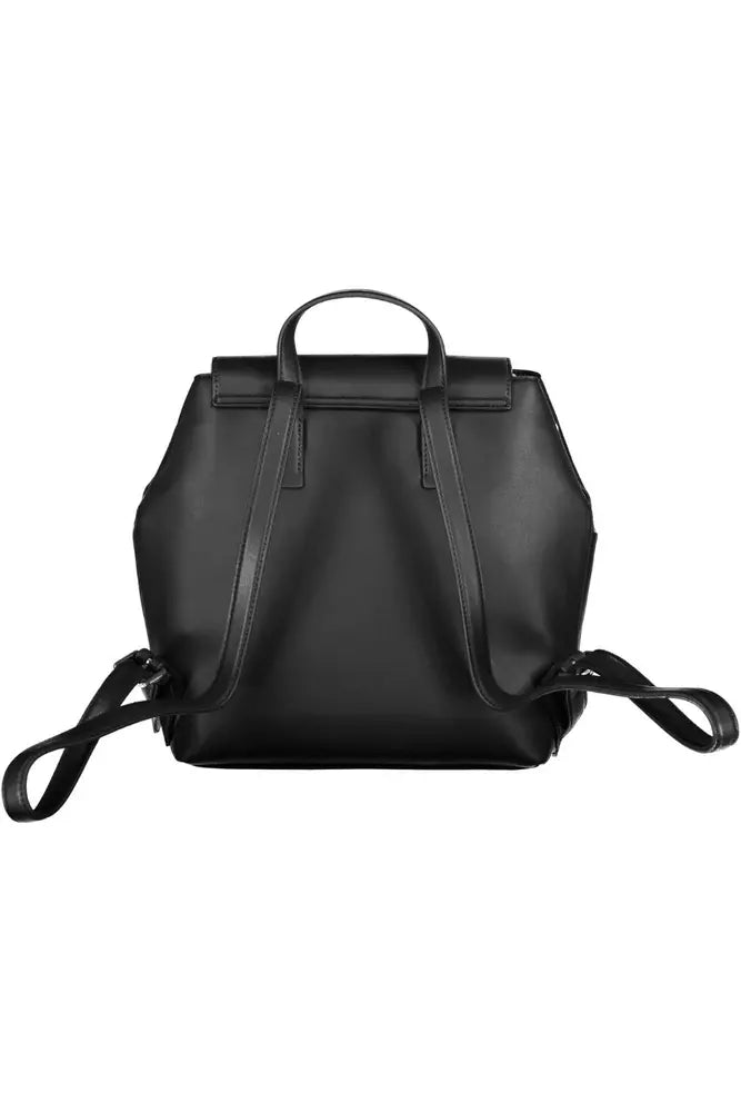 Black Polyester Women Backpack Calvin Klein