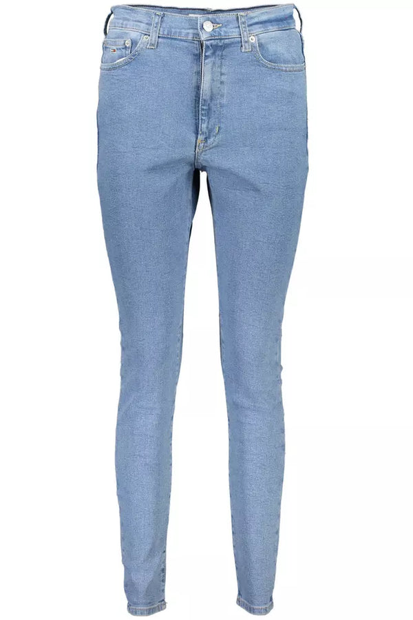 Light Blue Cotton Women Jeans Tommy Hilfiger