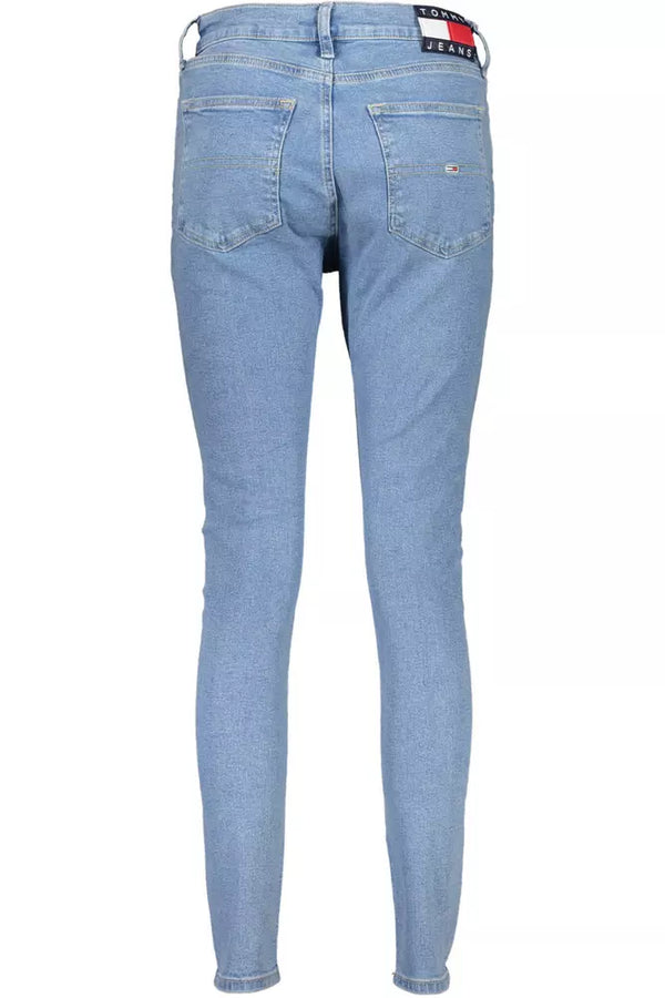 Light Blue Cotton Women Jeans Tommy Hilfiger