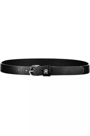 Black Leather Women Belt Tommy Hilfiger