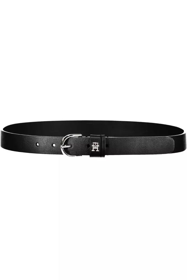 Black Leather Women Belt Tommy Hilfiger