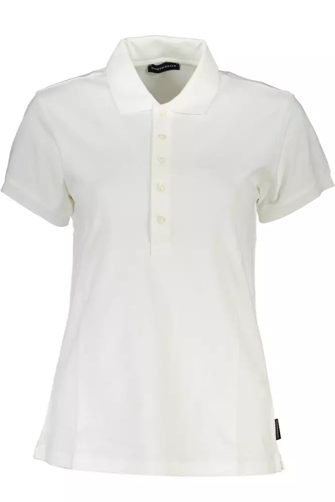 White Cotton Women Polo Shirt North Sails