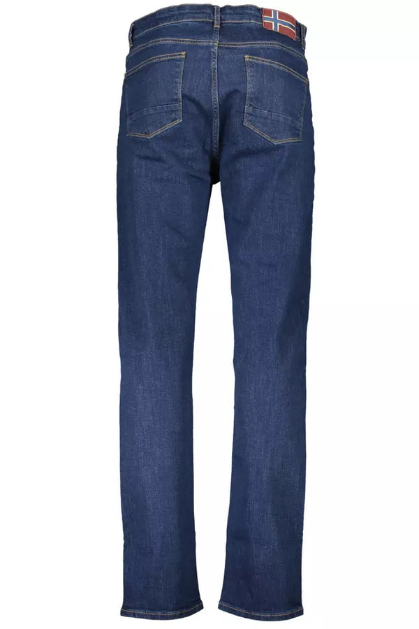 Blue Cotton Men Jeans Napapijri