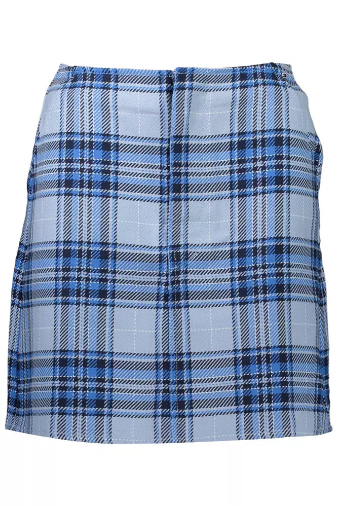 Light Blue Cotton Women Skirt Tommy Hilfiger