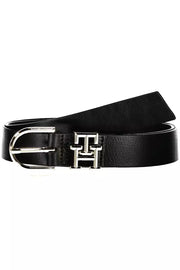 Black Leather Women Belt Tommy Hilfiger