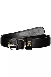 Black Leather Women Belt Tommy Hilfiger