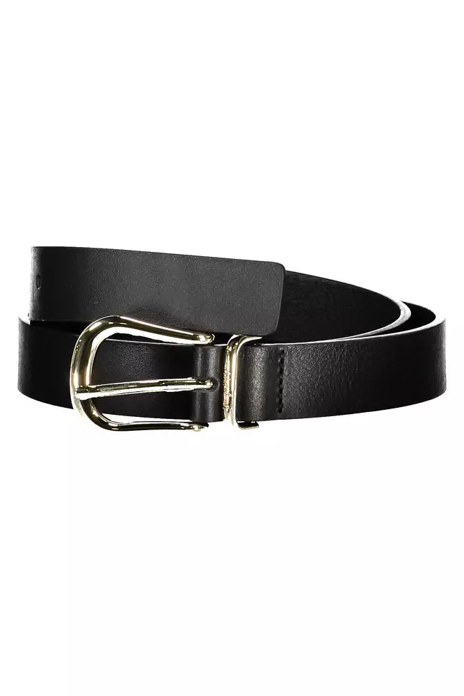 Black Leather Women Belt Tommy Hilfiger