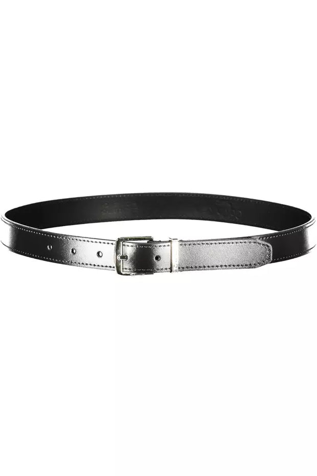 Black Leather Women Belt Calvin Klein