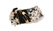 Elegant Black Crystal Headband Diadem Dolce & Gabbana