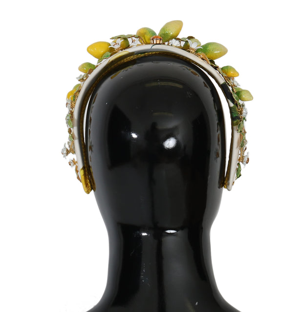 Sicilian Lemon Crystal Diadem Tiara Dolce & Gabbana