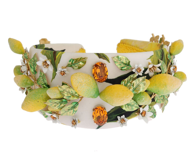 Sicilian Lemon Crystal Diadem Tiara Dolce & Gabbana