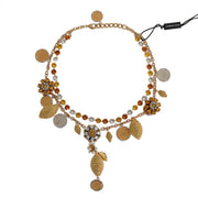 Elegant Gold-Plated Statement Necklace Dolce & Gabbana