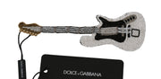 Gold Sequined Guitar Pin Brooch Dolce & Gabbana