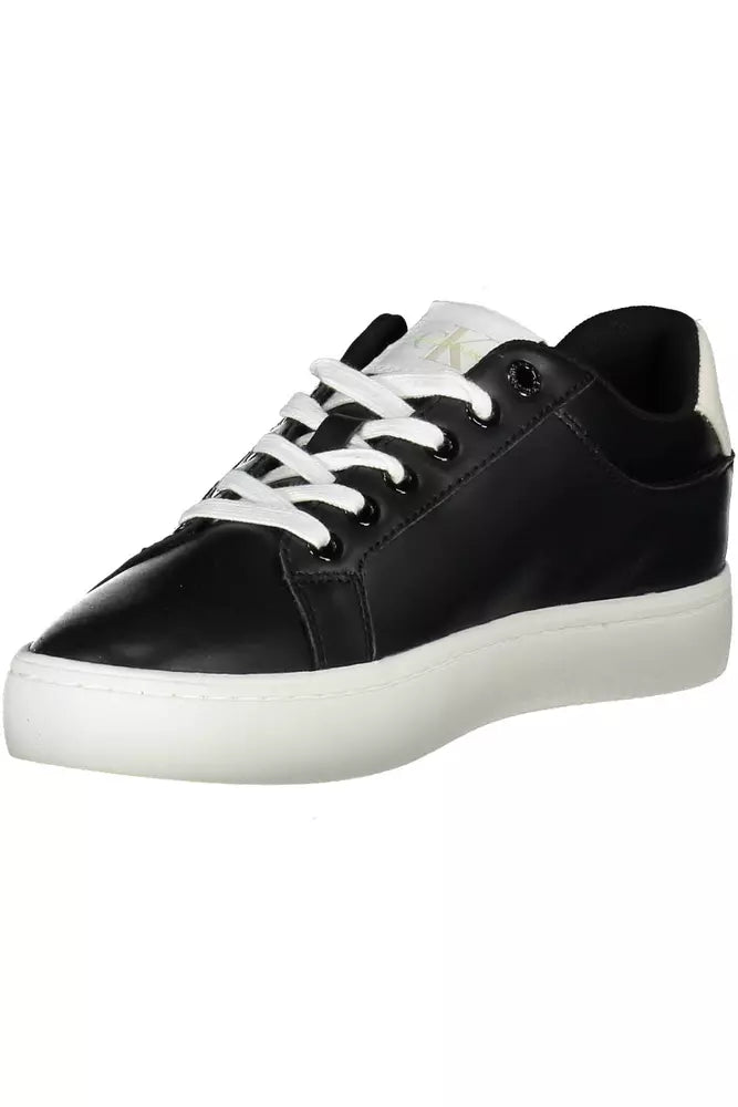 Black Polyester Women Sneaker Calvin Klein