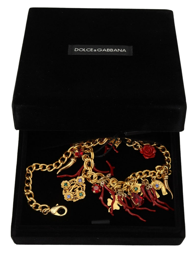 Opulent Multicolor Crystal Statement Necklace Dolce & Gabbana