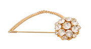 Exquisite Crystal-Embellished Gold Brooch Dolce & Gabbana