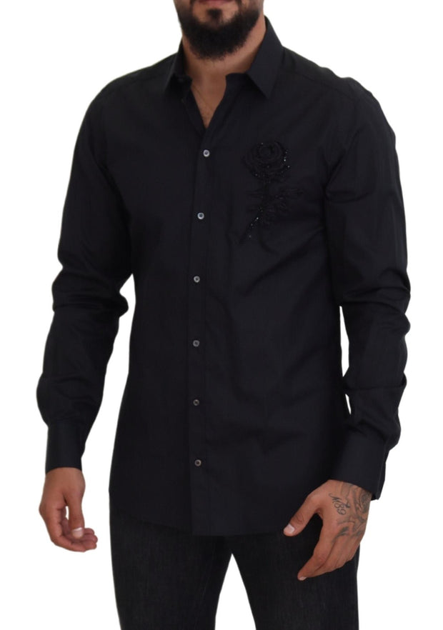 Elegant Slim Fit Formal Dress Shirt Dolce & Gabbana