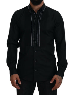 Elegant Slim Fit Tuxedo Dress Shirt Dolce & Gabbana