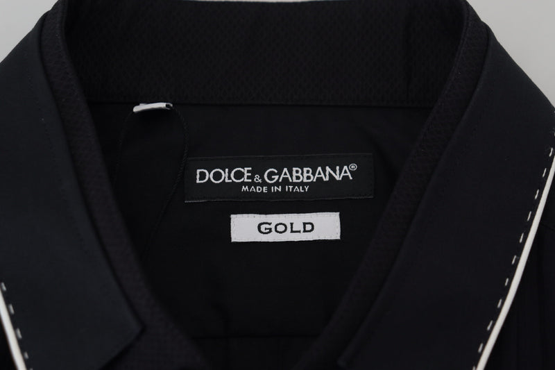 Elegant Slim Fit Tuxedo Dress Shirt Dolce & Gabbana