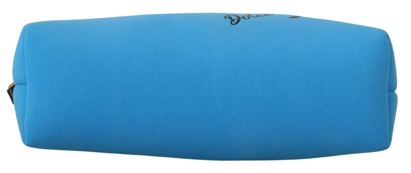 Elegant Blue Polyamide Pouch Bag Dolce & Gabbana