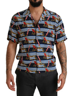 Elegant Multicolor Silk Casual Shirt Dolce & Gabbana