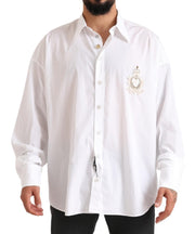 Elegant White Cotton Formal Shirt Dolce & Gabbana