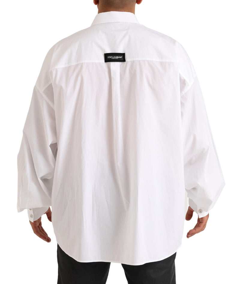 Elegant White Cotton Formal Shirt Dolce & Gabbana