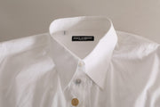 Elegant White Cotton Formal Shirt Dolce & Gabbana