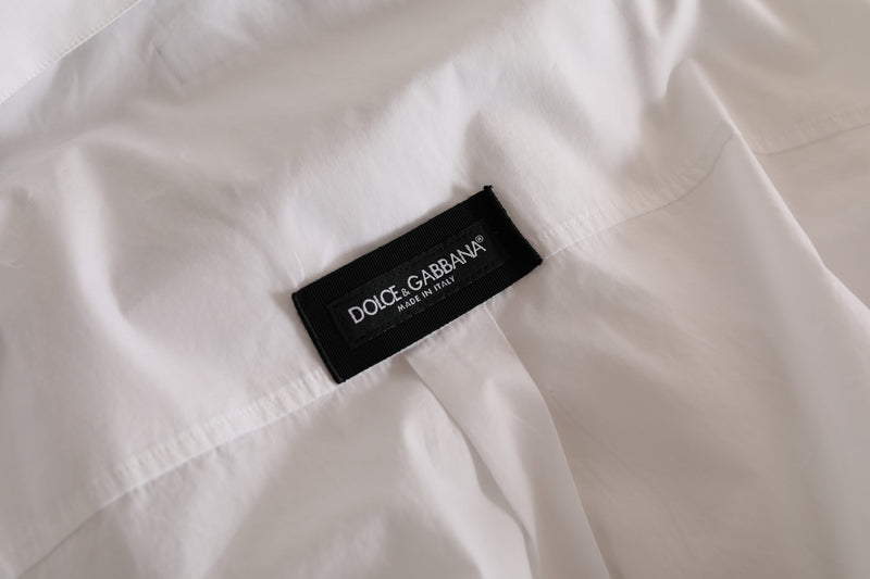 Elegant White Cotton Formal Shirt Dolce & Gabbana