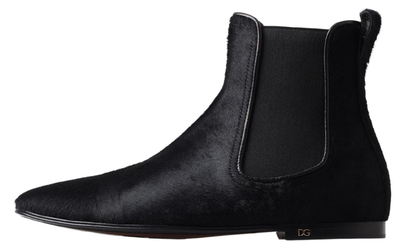 Elite Italian Leather Chelsea Boots Dolce & Gabbana