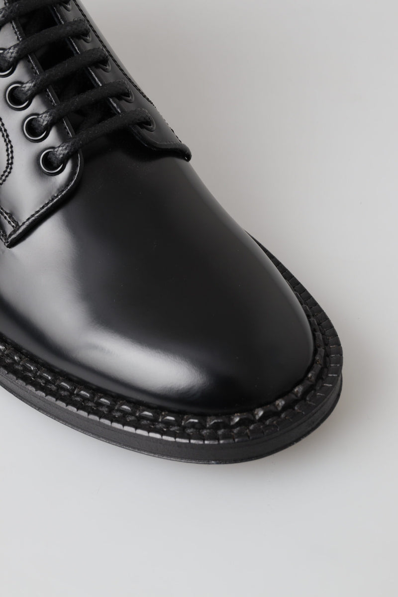 Elegant Black Leather Men's Boots Dolce & Gabbana