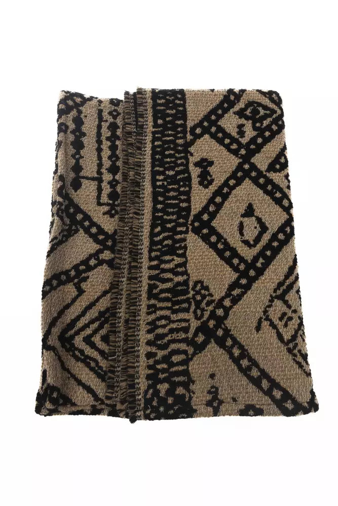 Brown Acetate Women Scarf Alpha Studio