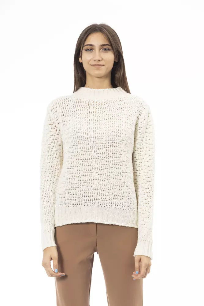 White Polyamide Women Sweater Alpha Studio