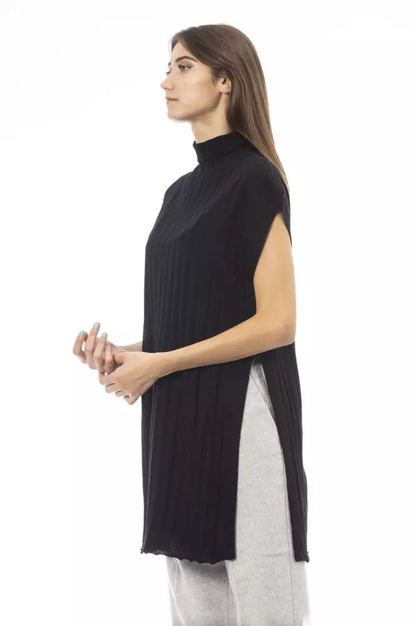 Black Wool Women Sweater Alpha Studio