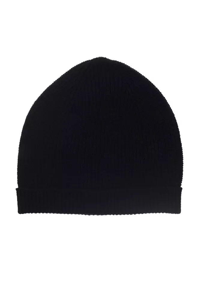 Blue Merino Wool Men Hat Alpha Studio