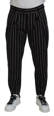 Elegant Striped Chino Tapered Pants Dolce & Gabbana