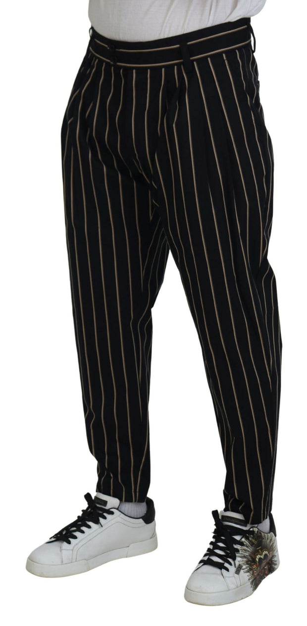 Elegant Striped Chino Tapered Pants Dolce & Gabbana