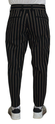 Elegant Striped Chino Tapered Pants Dolce & Gabbana