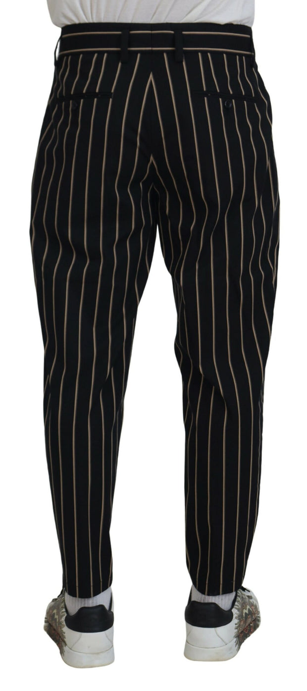 Elegant Striped Chino Tapered Pants Dolce & Gabbana